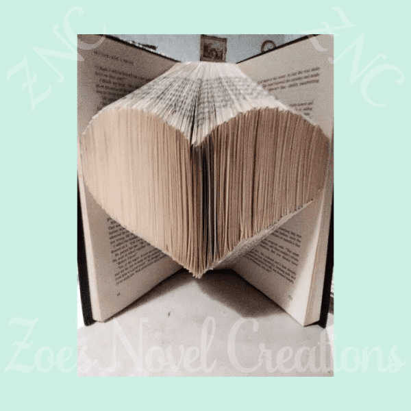 Instant Download! Folded Book Art Pattern MMF Little Apple Heart